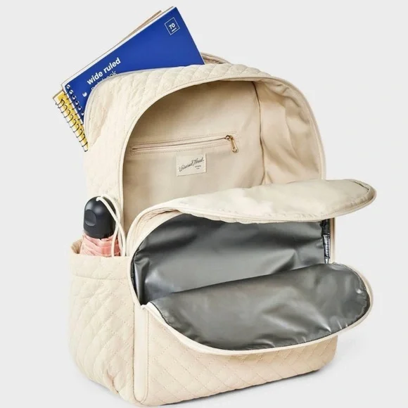 Universal Thread Quilted Tan Backpack - Picture 3 of 5